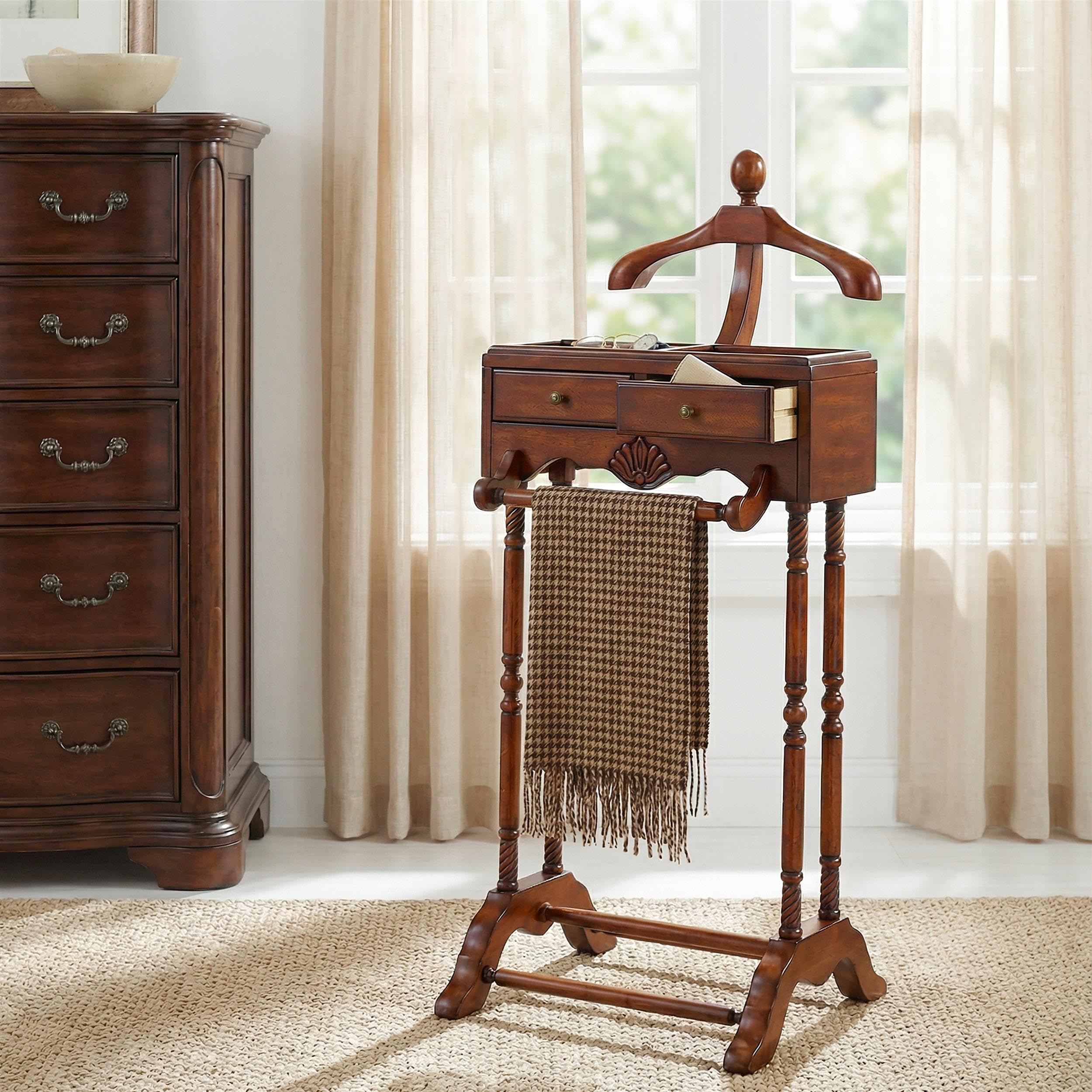Amazon.com: Butler PETROV Plantation Cherry Valet : Home & Kitchen