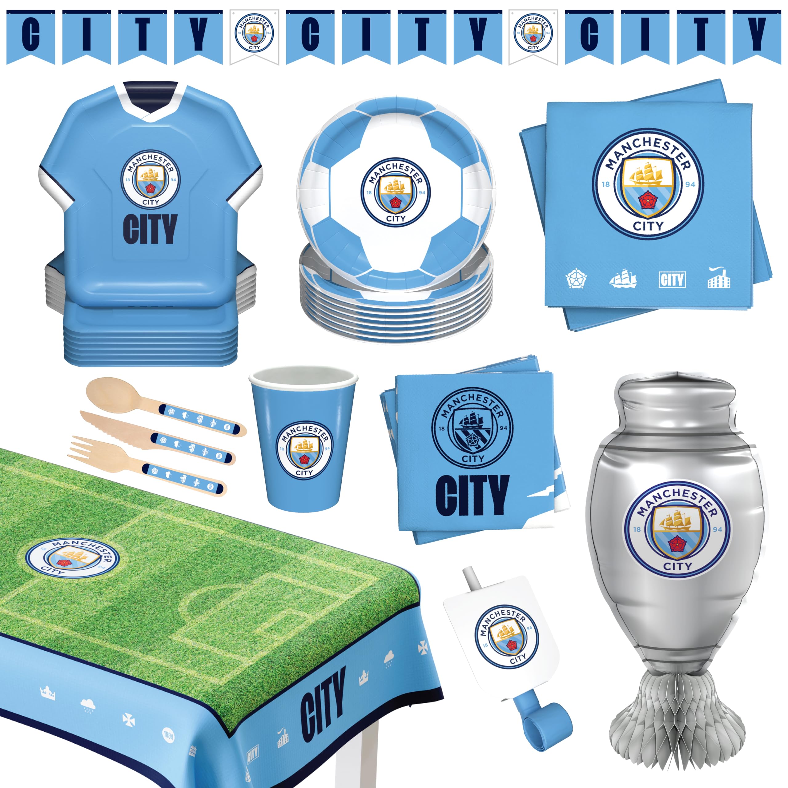 Manchester City FC All in One Party Box Set