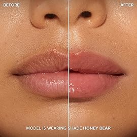 Too Faced Lip Injection Maximum Plump Extra Strength Lip Plumper Gloss | Hydrating, Volumizing, + Plumping, 0.14 Fl Oz, Honey Bear (Light Nude)