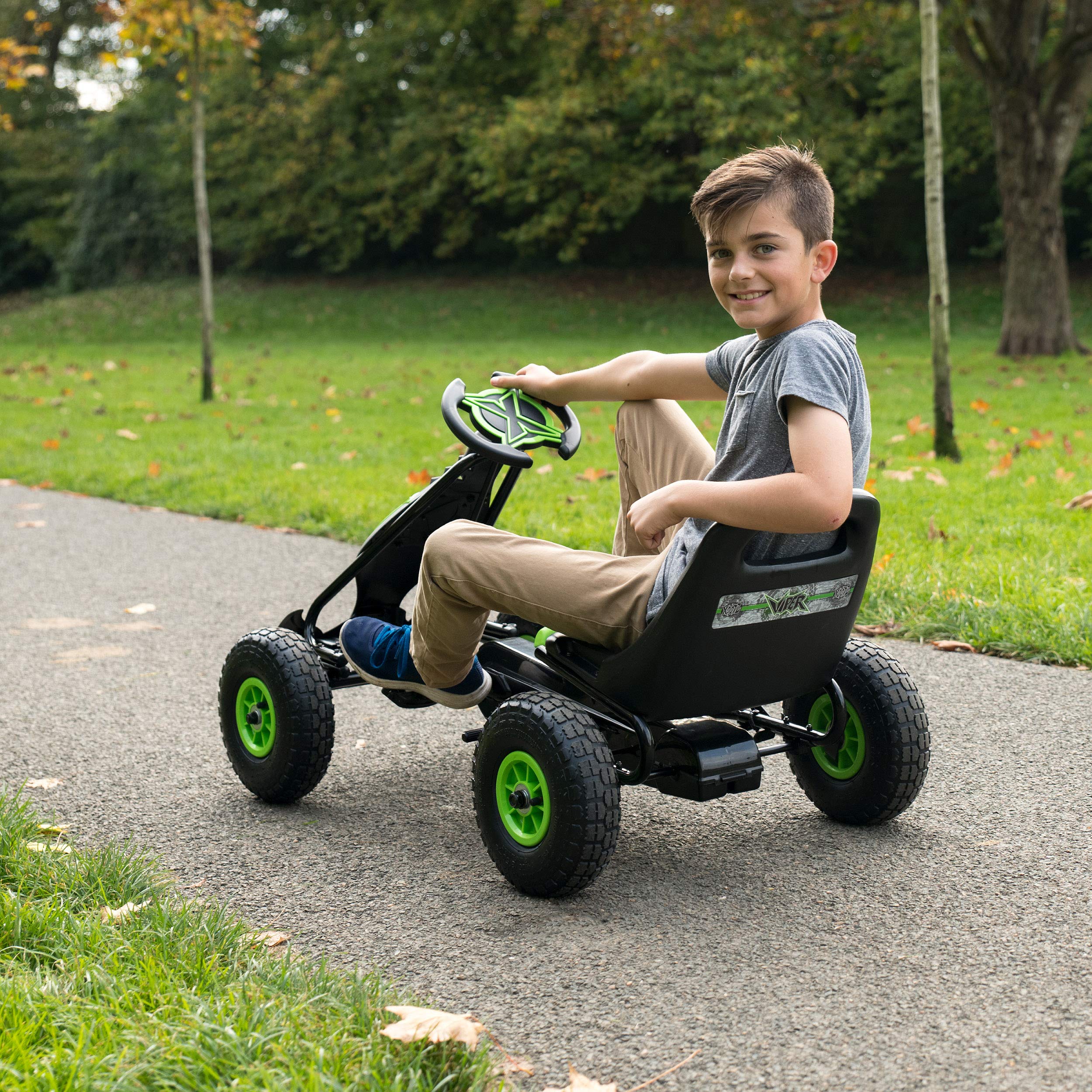 Buy Xootz Viper Racing Go Kart, Kids Ride On Pedal Car with Gear Stick