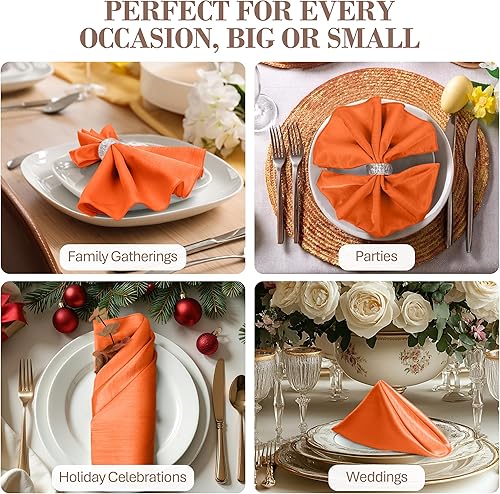 Miniatura 223 de Ultimate Textile -1 docena - Reversible Shantung Satin - Majestic - Servilletas de tela Majestic de 17 x 17 pulgadas color azul pizarra