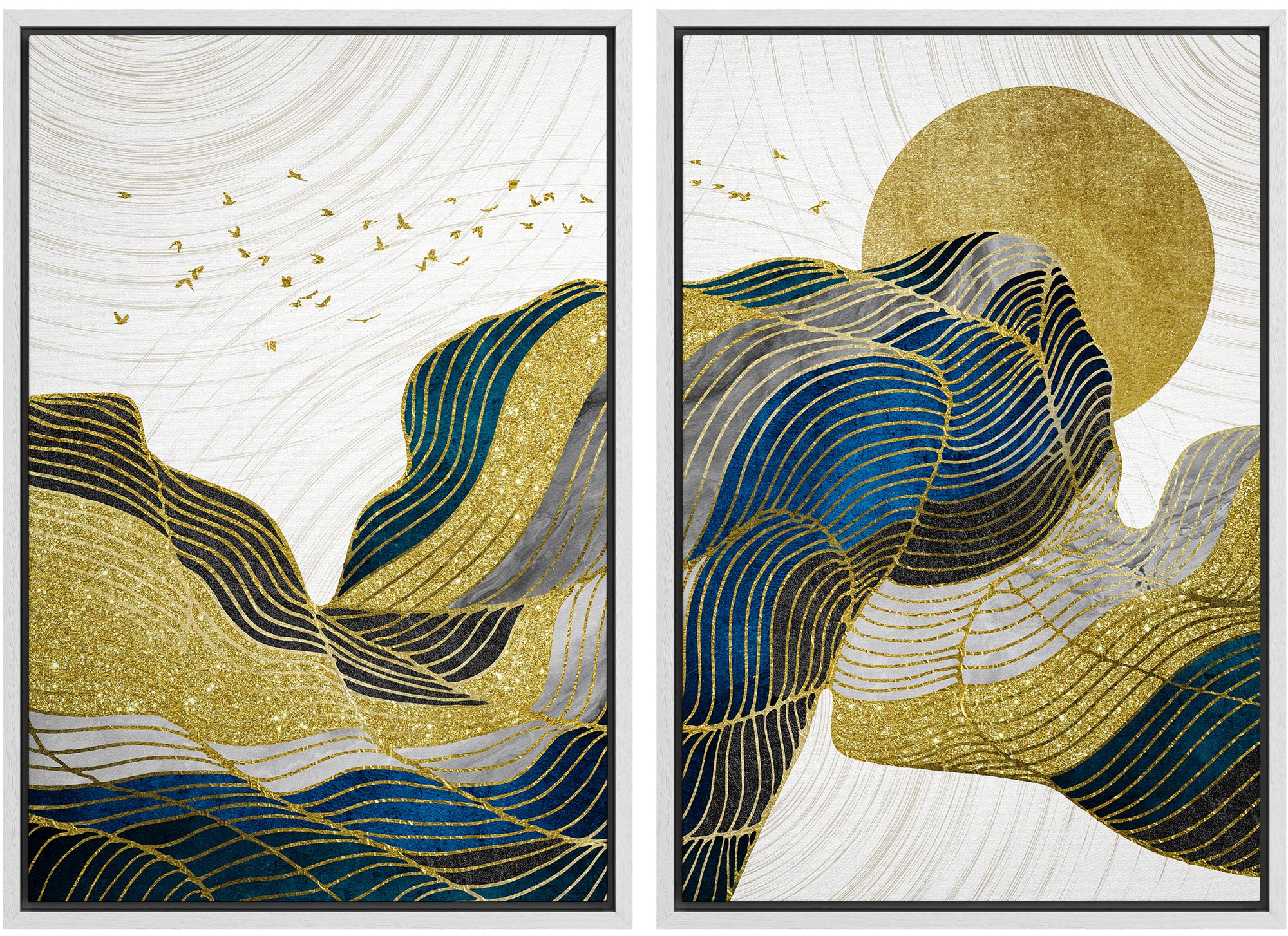 Amazon.com: wall26 Framed Canvas Print Wall Art Set