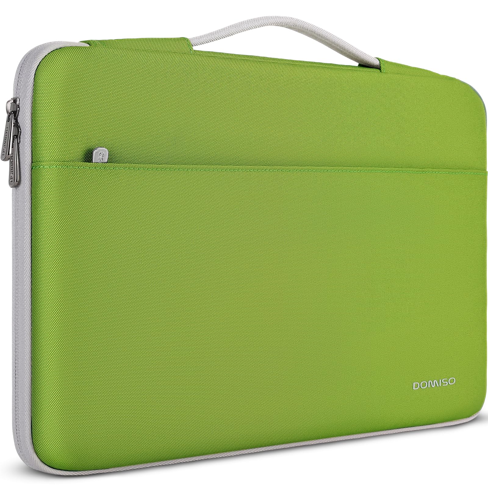 DOMISO 17.3 Pulgada Funda Ordenador Portátil Impermeable Protectora Bolsa con asa Portátil para 17.3" Dell/MSI/Lenovo IdeaPad 300 320 321/HP ENVY 17/LG Gram 17"/ASUS ROG STRIX GL702VS,Verde Hierba