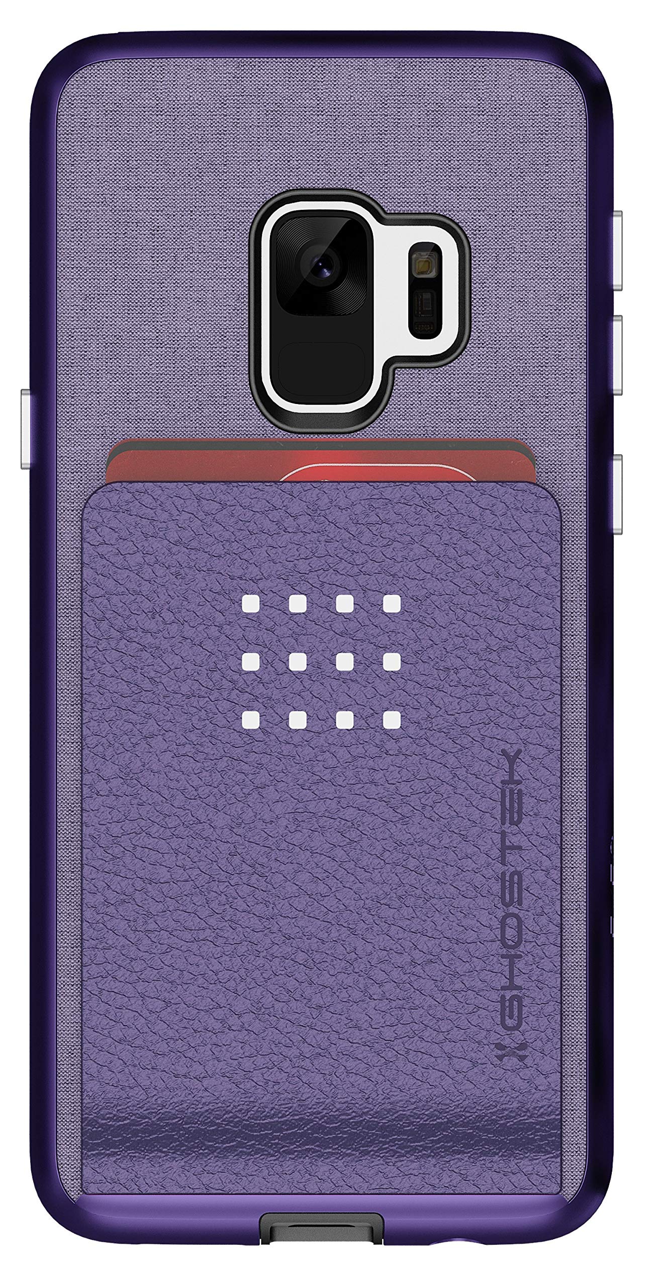 Ghosteksamsung Galaxy S9 Exec 2 Series Protective Wallet Case Cover - Red