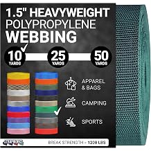 Strapworks Heavyweight Polypropylene Webbing - Heavy Duty Poly Strapping for Outdoor DIY Gear Repair, 1.5 Inches
