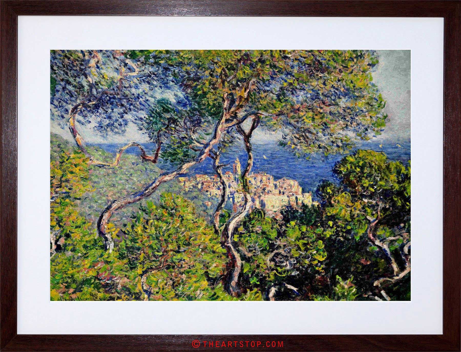 Wee Blue Coo Painting Monet Bordighera Old Master Framed Wall Art Print