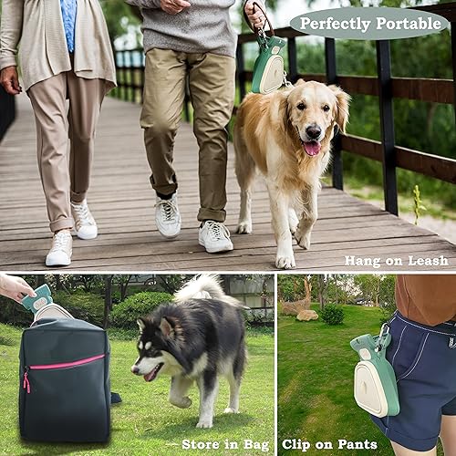 Miniatura 5 de Recogedor de excrementos, portátil y de mano para pasear perros grandes y pequeños fuera del patio o viajar al aire libre, cuchara para excrementos