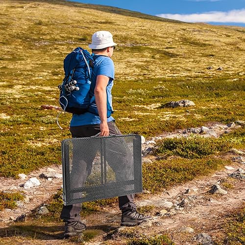 Miniatura 4 de Mesa plegable, fácil de almacenar, mesa de picnic compacta y portátil para parrilla, campamento al aire libre, jardín, patio, comedor, barbacoa,