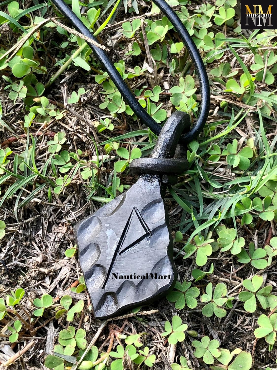 Forged Iron Wunjo Wynn Rune Viking Amulet Runic Nordic Pendant Talisman Necklace Pendant Jewelry - Image 2