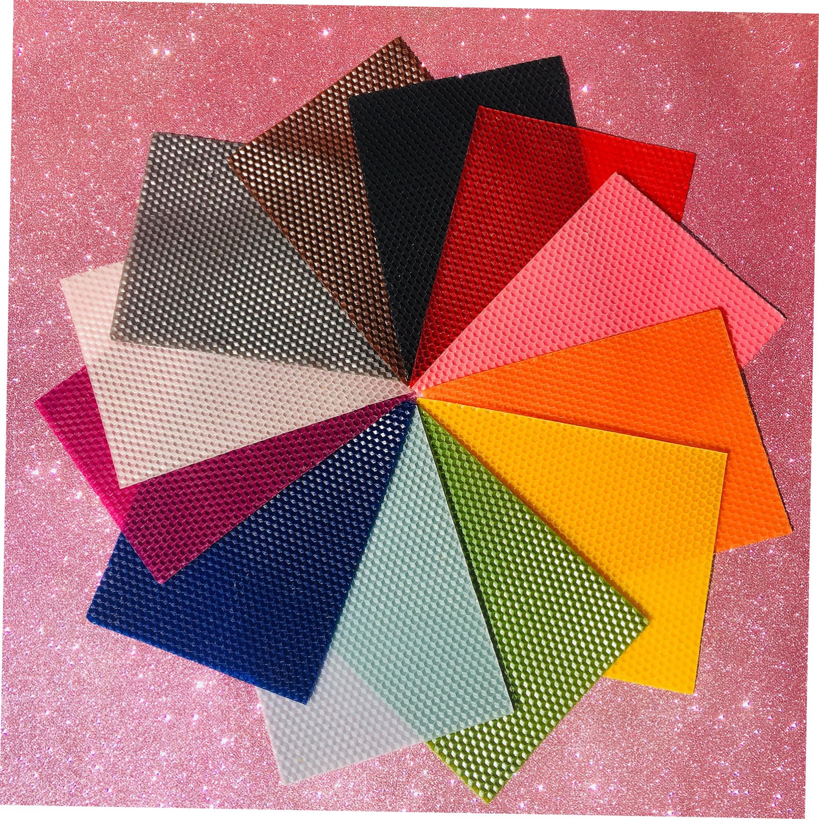 KONTONTY 9pezzi Kit Per Creare Candele Cera Api Con Fogli Favo Colorati Materiale Naturale Per Attività Familiari e Progetti Creativi