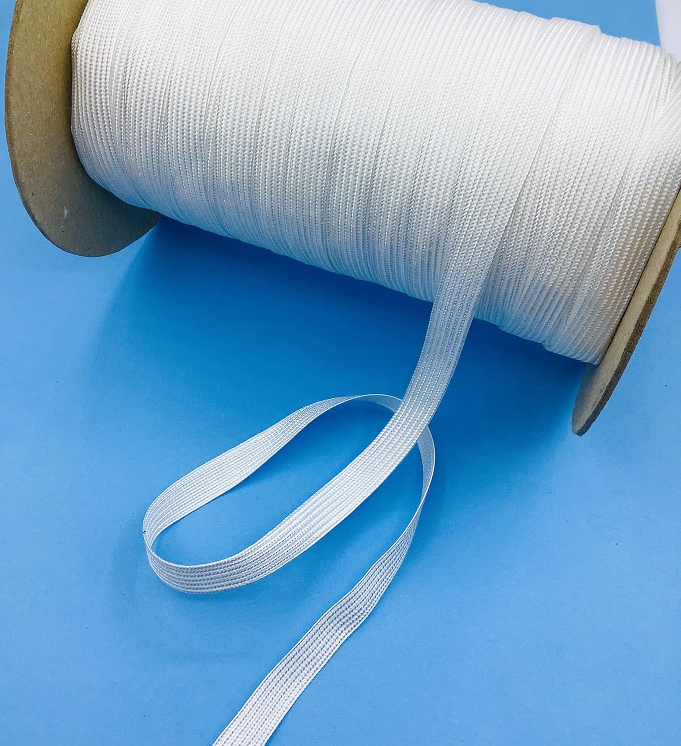 White 1/2" Middy Braid - 18 Yards