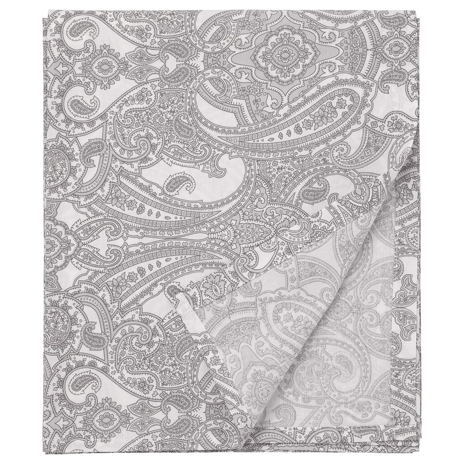Ikea JATTEVALLMO Sheet, white, grey, 240x260 cm (94x102) Amazon.in Home & Kitchen