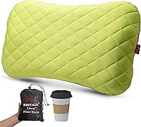 Vista 1 de X-Foam ELuxe - Almohada inflable para acampar con funda de espuma extraíble, cómoda, lavable, ultraligera, portátil, soporte lumbar para el cuello
