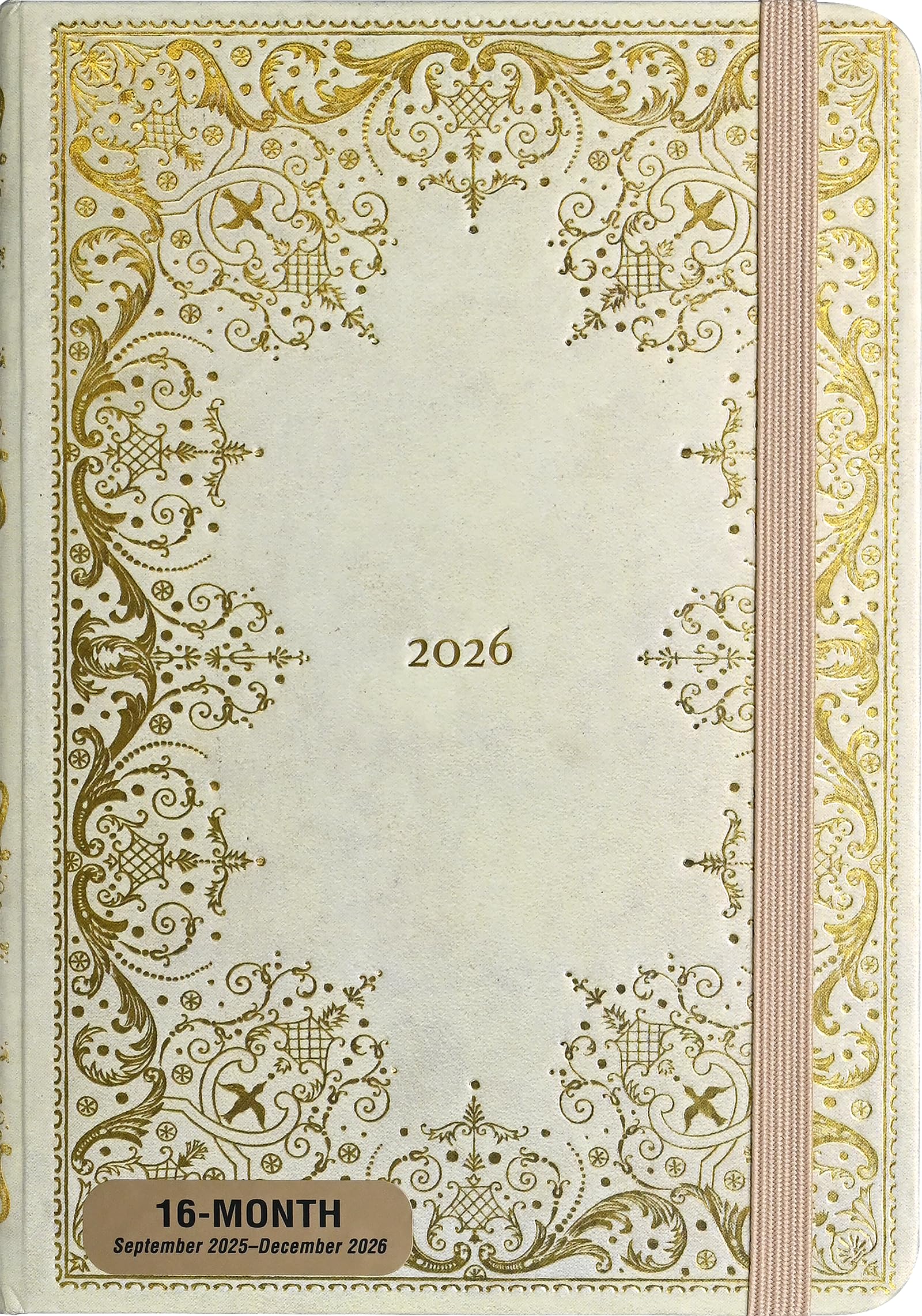 2026 Gilded Ivory Weekly Planner (16 months, Sept 2025 to Dec 2026)