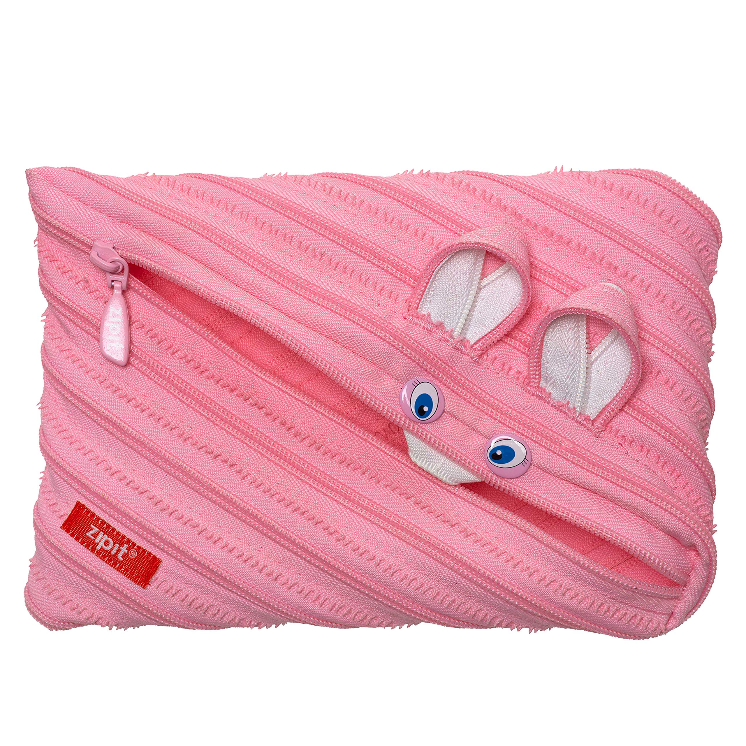 ZIPIT Animals Big Pencil Case/Cosmetic Makeup Bag, Bunny