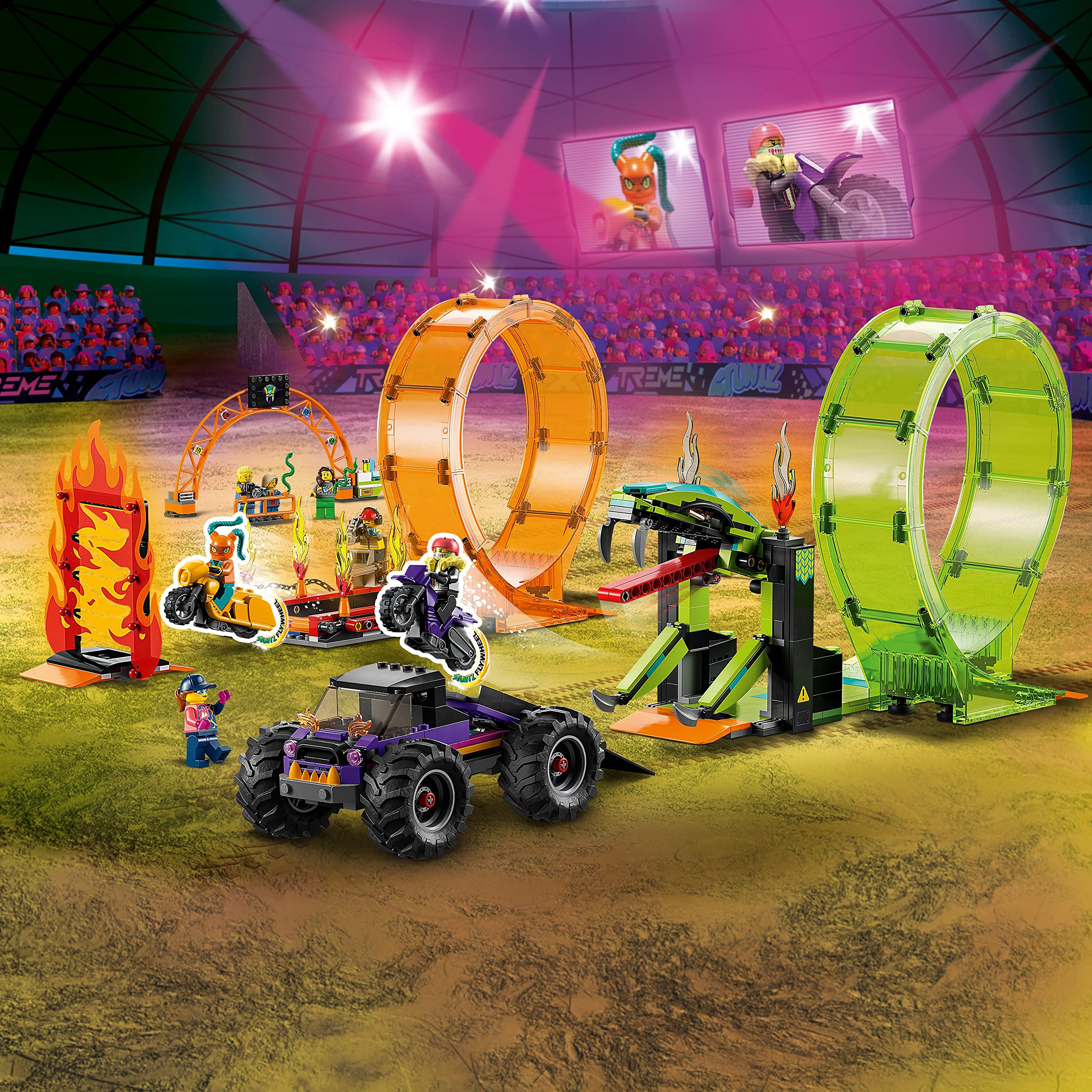 Amazon.com: LEGO City Stuntz Double Loop Stunt Arena 60339