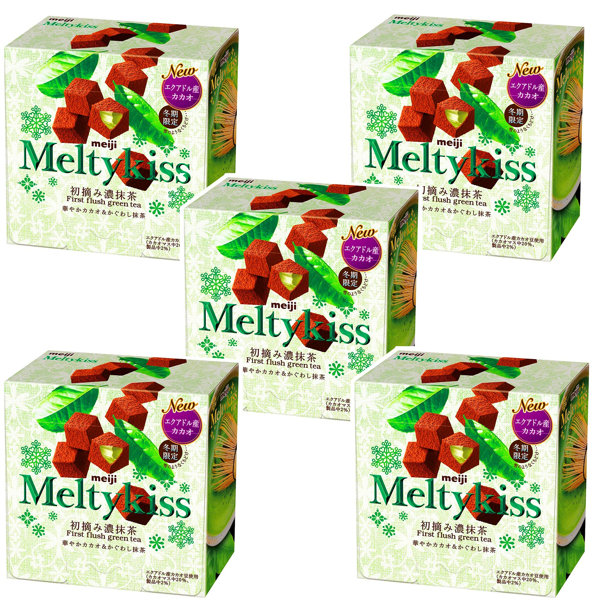 Amazon | 明治(菓子) 明治 メルティーキッス初摘み濃抹茶 56g×5個