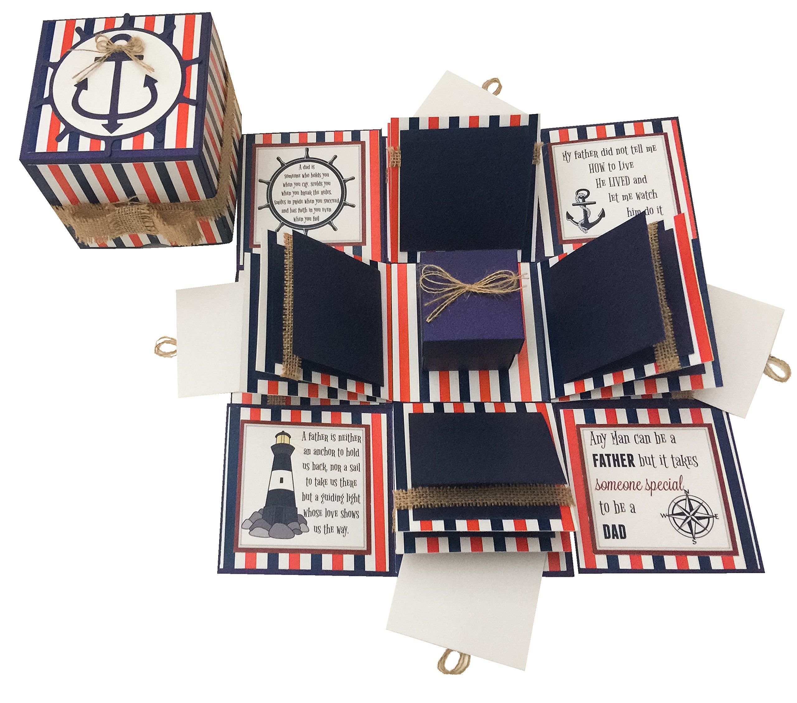 Handmade Layered Fathers Day Card Fathers Day Gift Fathers