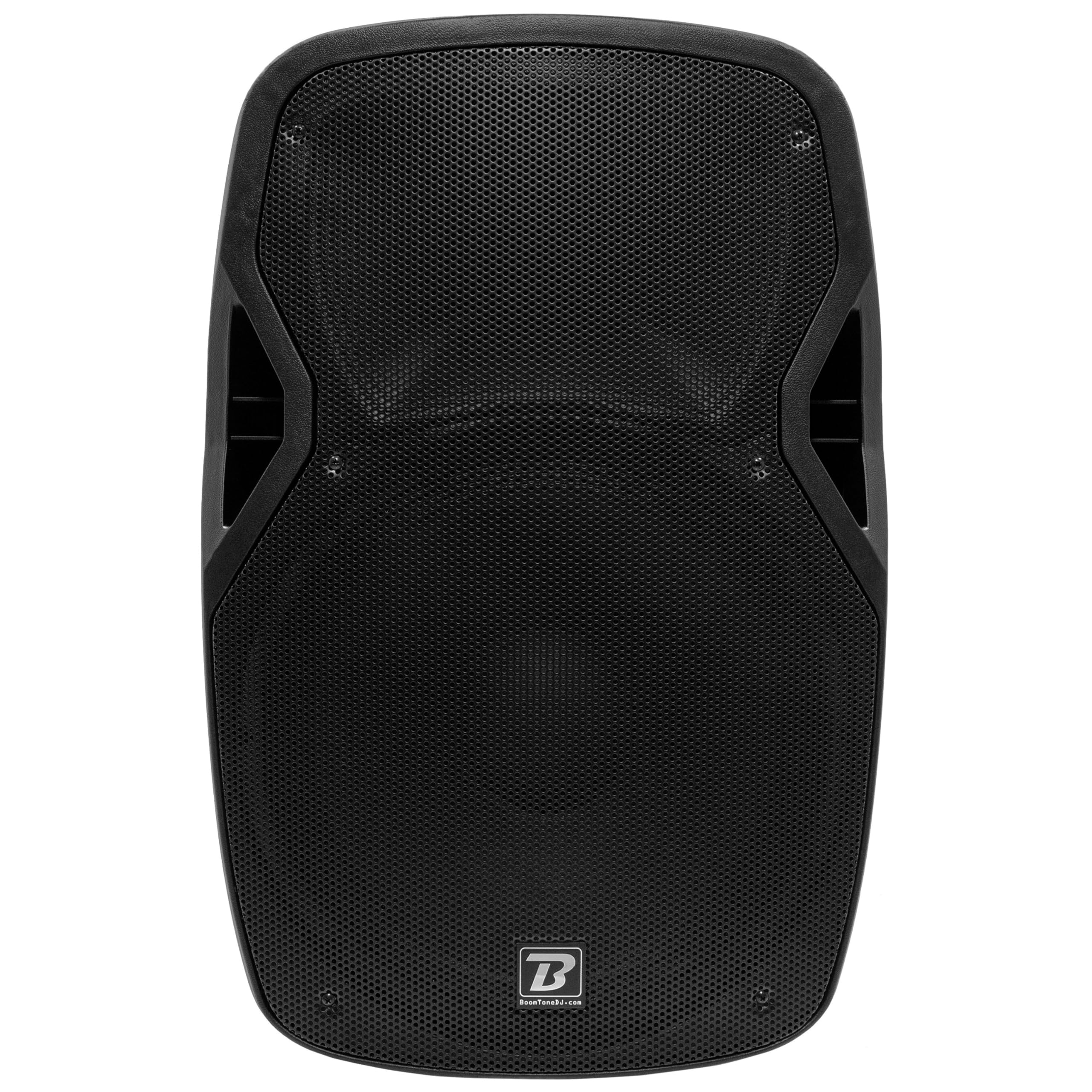 15" czarny 2-drożny aktywny głośnik - Moc 450 W - bezprzewodowe połączenie Bluetooth - wejście mikrofonowe/liniowe - wbudowany odtwarzacz USB/SD - TWS - potężny i wszechstronny - idealny dla DJ-ów,