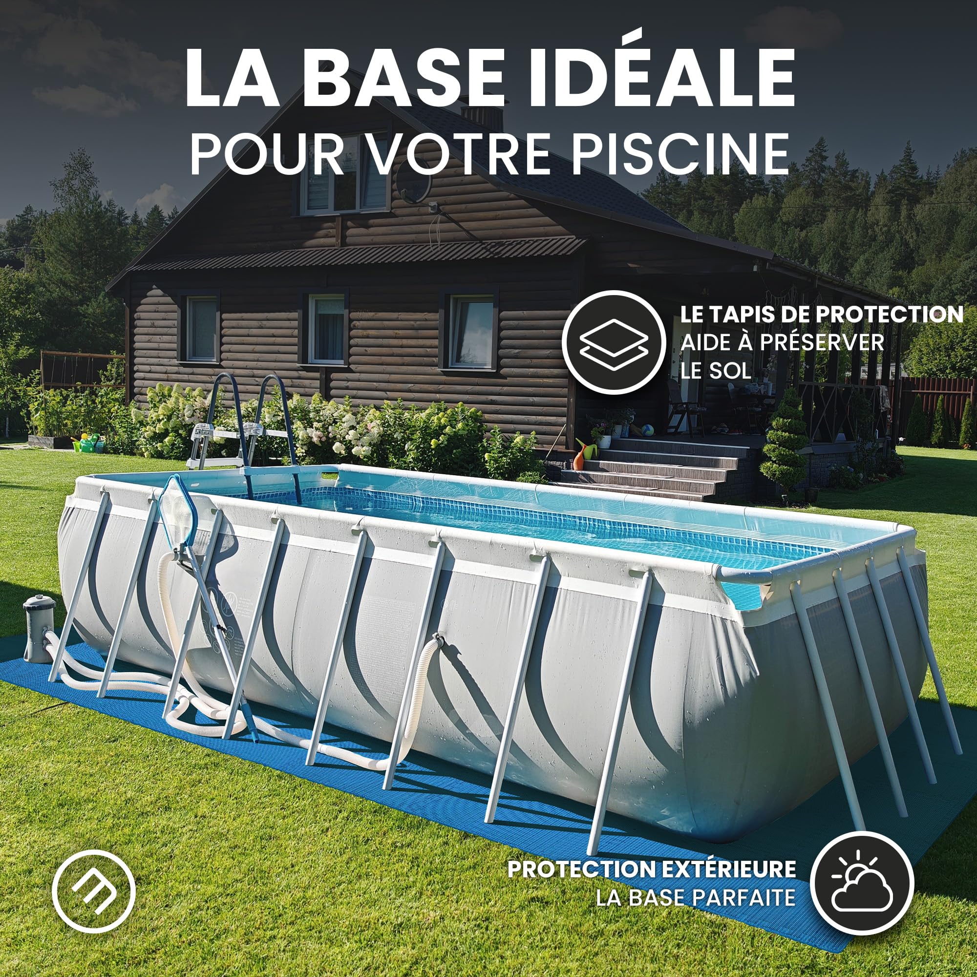 Tapis de Fitness Protection de Sol Salle de Sport - Dalles en Mousse sans BPA + Bordures | Matelas Puzzle Tatami EVA Caoutchouc pour Matériel Gym Banc de Musculation Course Garage Piscine Isolation