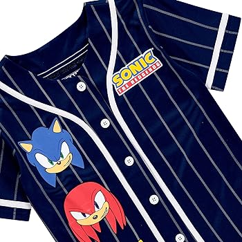 Amazon.com: Boys Sonic The Hedgehog Baseball Jersey Shirt and