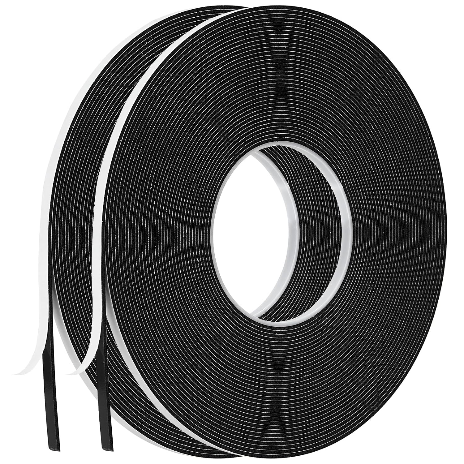 2 Roll of White Double Sided Foam Tape,PE Foam Tape，White Mounting Adhesive Tape (1/8 Inch by 50 Feet)