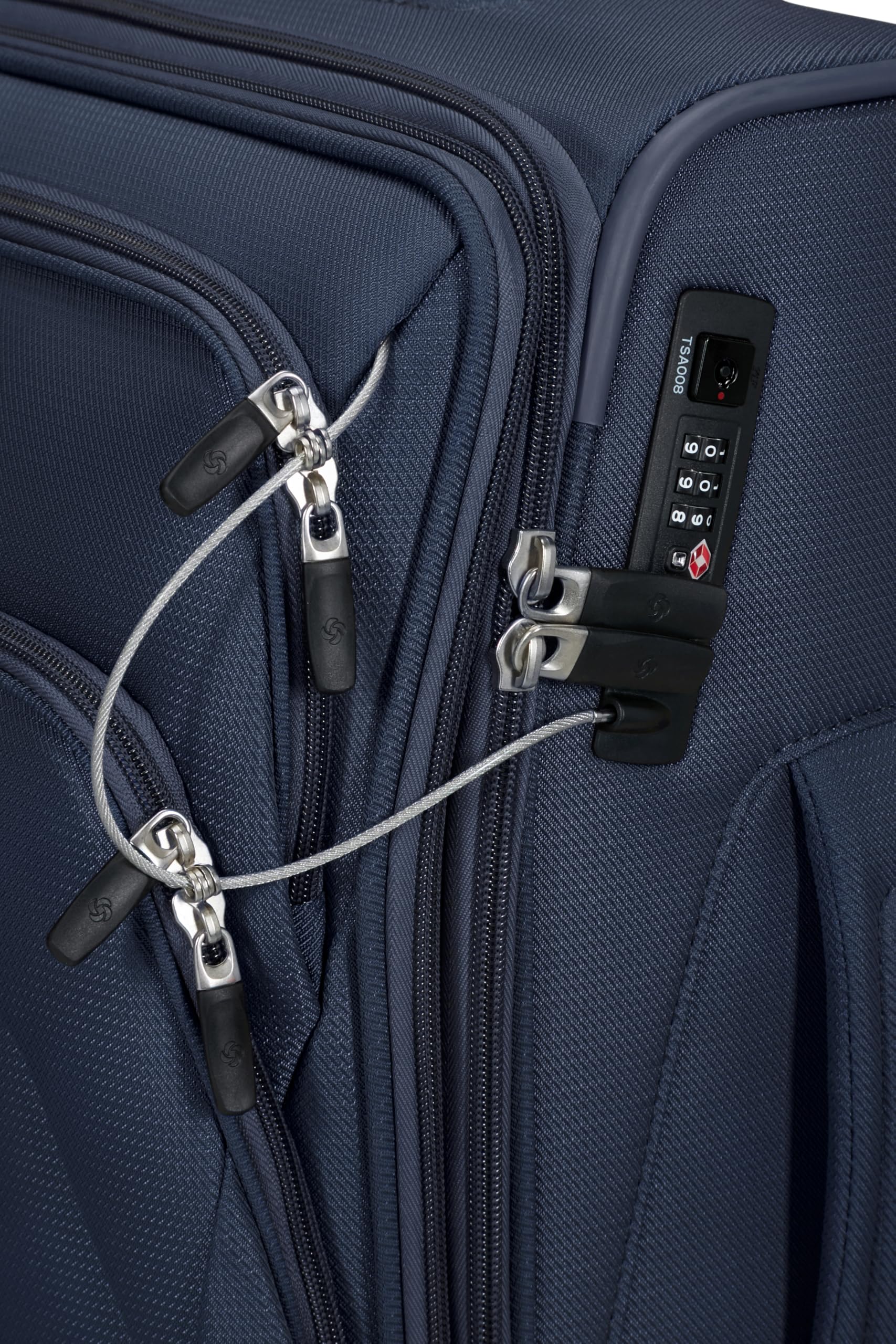 Samsonite Spark SNG Eco - Maleta de Cabina 55 x 40 x 23 cm - Trolley Cabina Blando para EasyJet y la mayoría de Aerolíneas, Expandible, 48/55L - Azul (Midnight Blue)