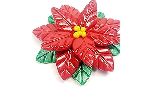 Christmas Ornament Set with Decorative Gold Hooks