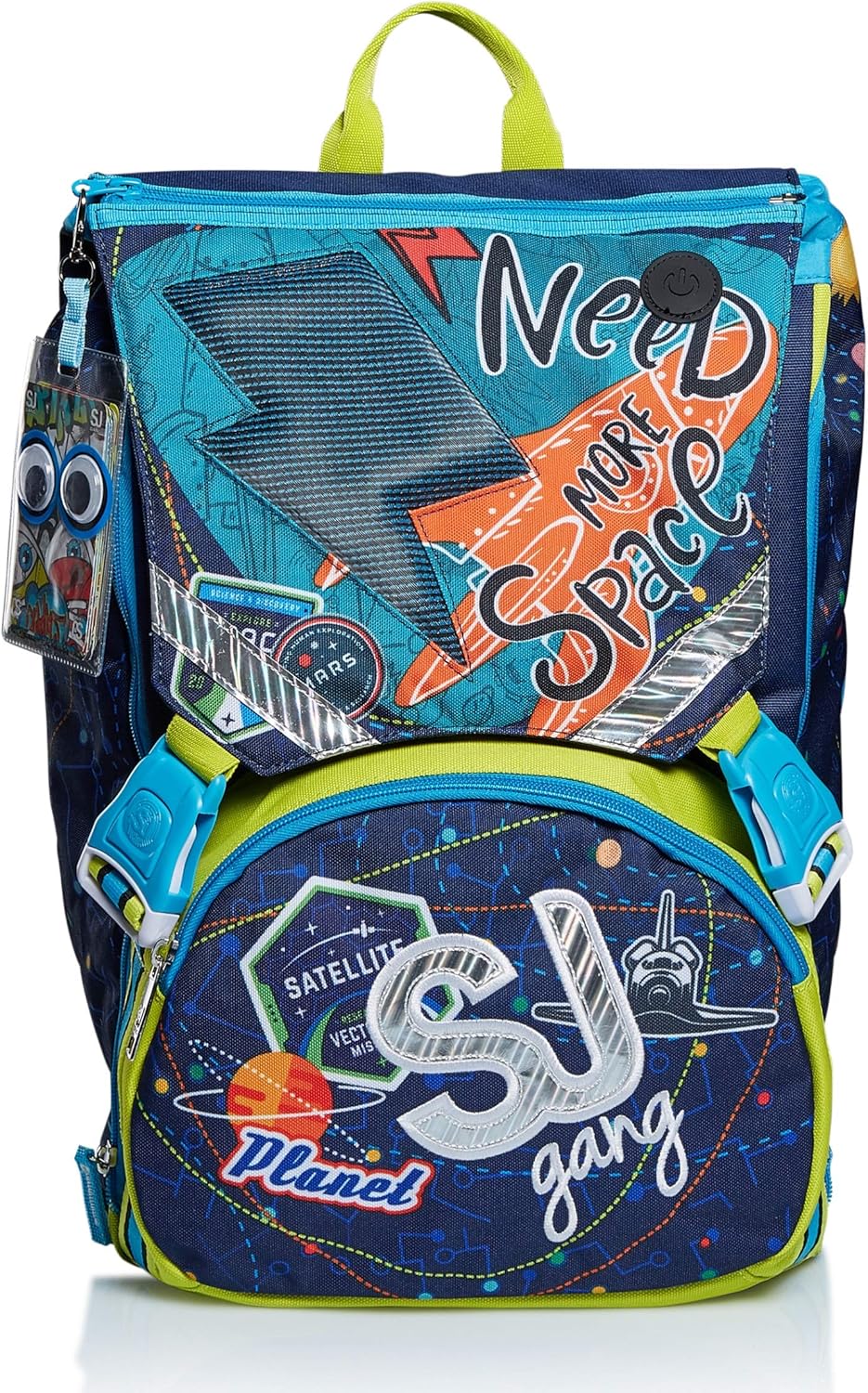 Seven Zaino Estensibile Big - Ledtech Boy, Zaino Bambini e ragazzi, Blu (Blue), Taglia unica Seven Zaino Estensibile Big - Ledtech Boy, Zaino Bambini e ragazzi, Blu (Blue), Taglia unica