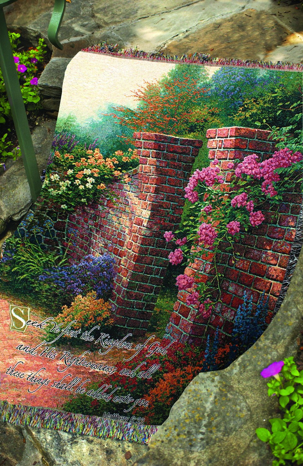 Thomas Kinkade | Accents | Rare Thomas Kinkade Tapestry Throw Country