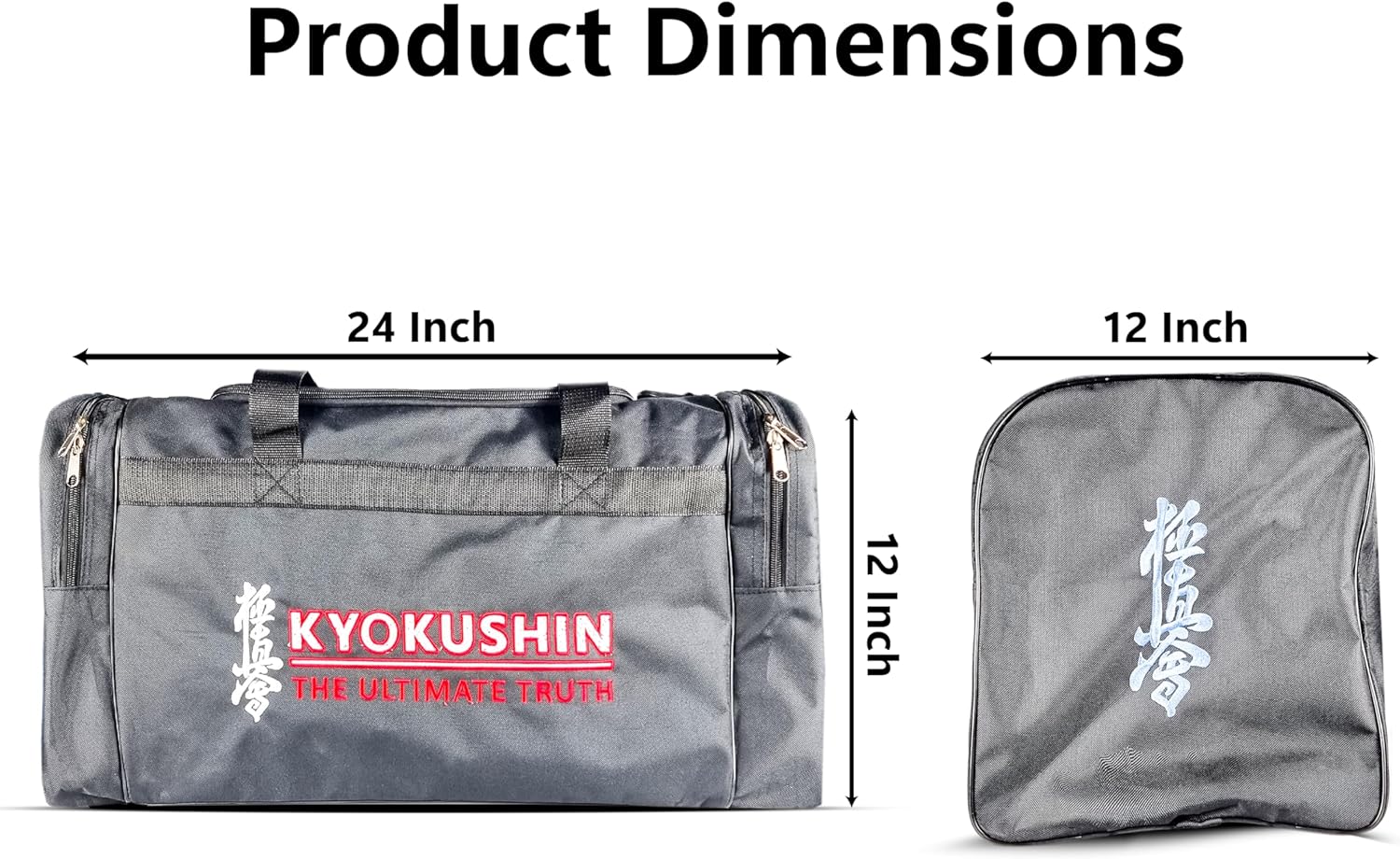 Gym Bag for Men and Women, Large Duffle Bag for Sports, Gym and Weekend Getaway, Waterproof Dufflebag with Shoe and Wet Clothes Compartments (Kyokushin)