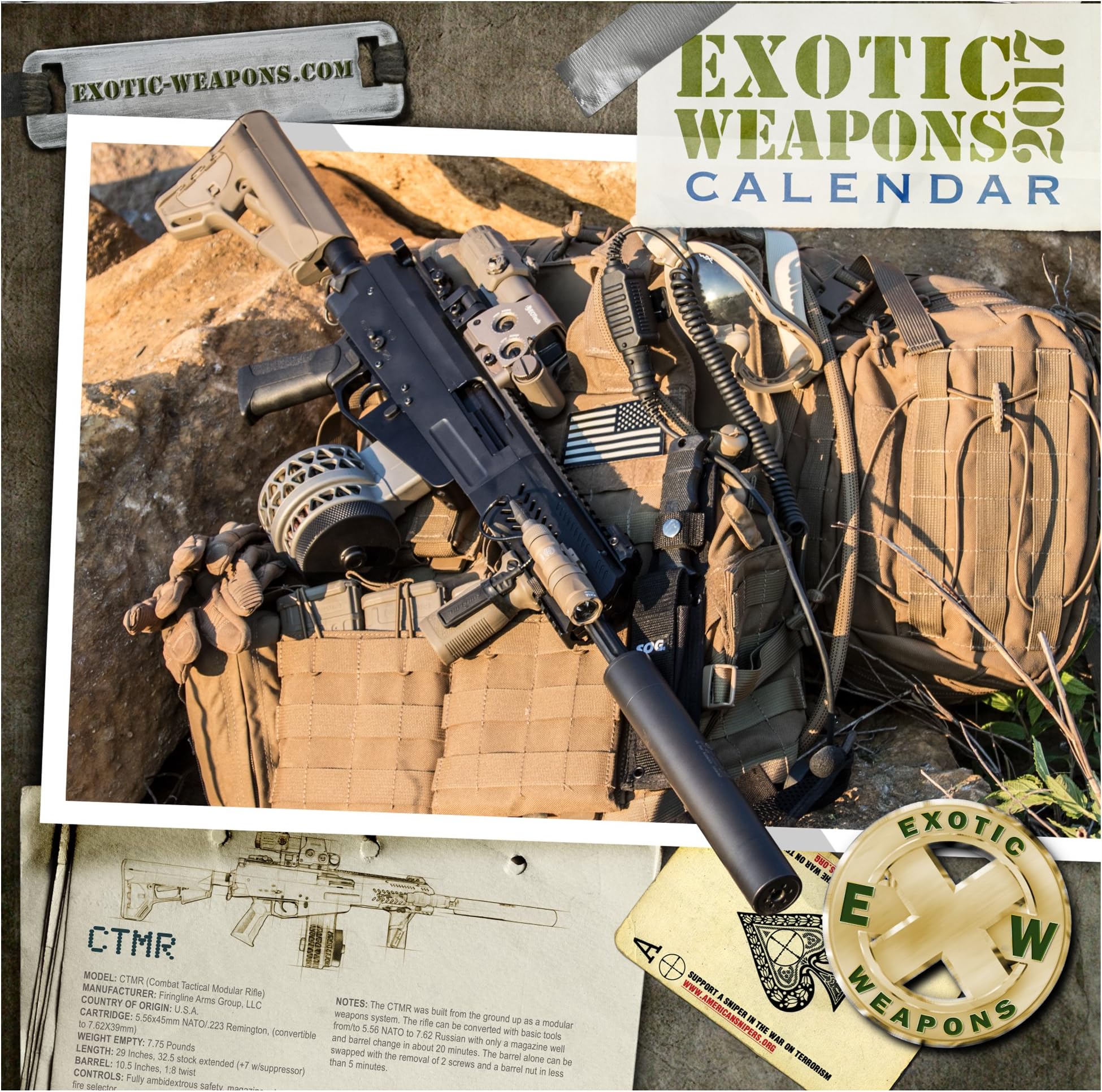 Exotic Weapons 2017 Gun Calendar