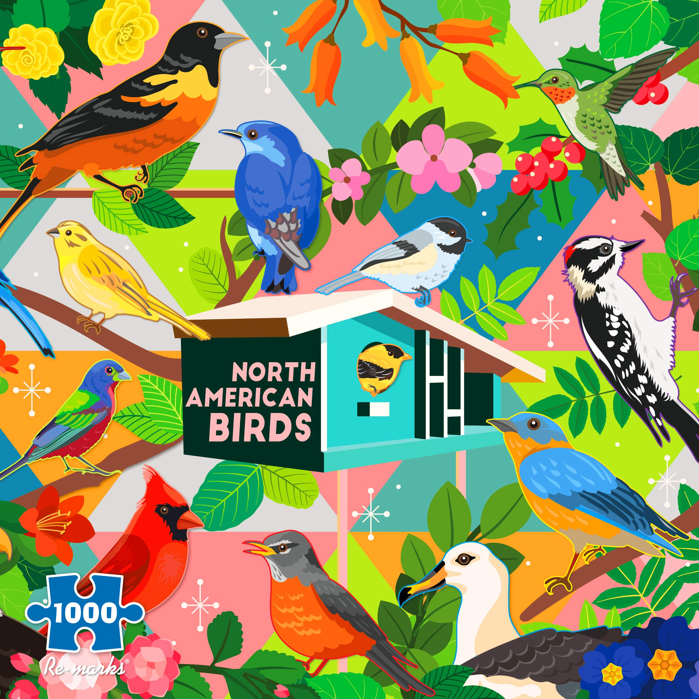 Re-marks North American Birds Puzzle, 1,000-Piece Puzzle for All Ages