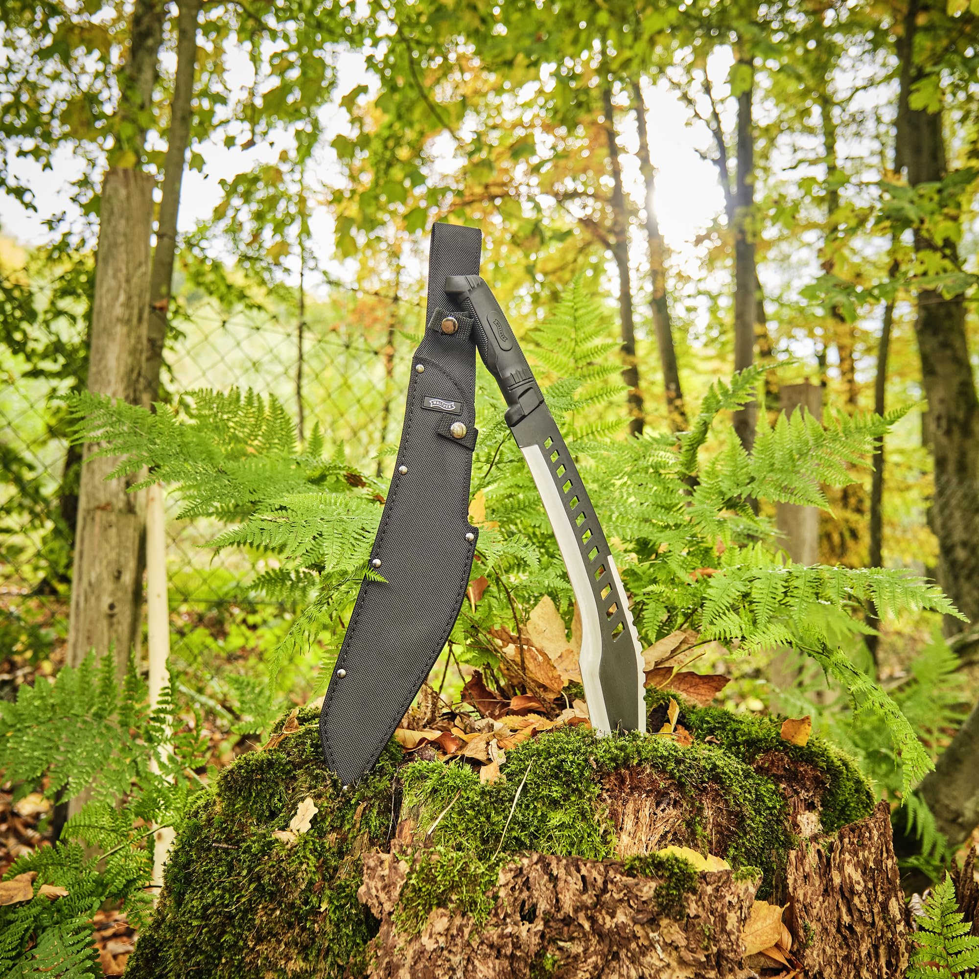 Walther MachTac 2, 440A Stahl, feststehendes Messer, ideal für Outdoor Aktivitäten
