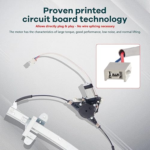 Miniatura 78 de Elevalunas eléctrico Trasero izquierdo Lado del conductor con motor se adapta a 2008-2012 para Ford Escape 2008-2011 para Mercury Mariner 2008-2011