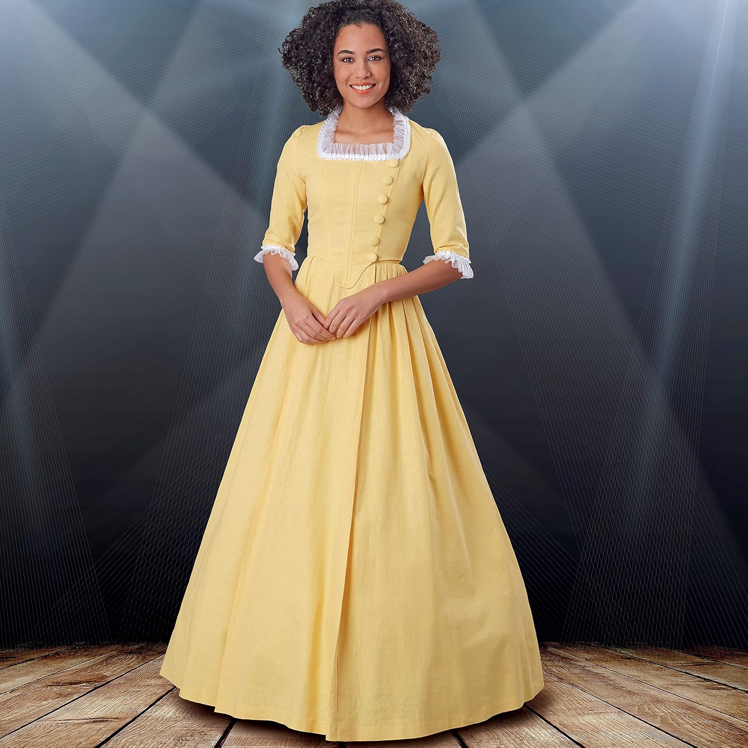 Simplicity Misses' 18th Century Costume Dress Kit, Code 9251 Sewing Pattern, Sizes 6-14, White SS9251H5