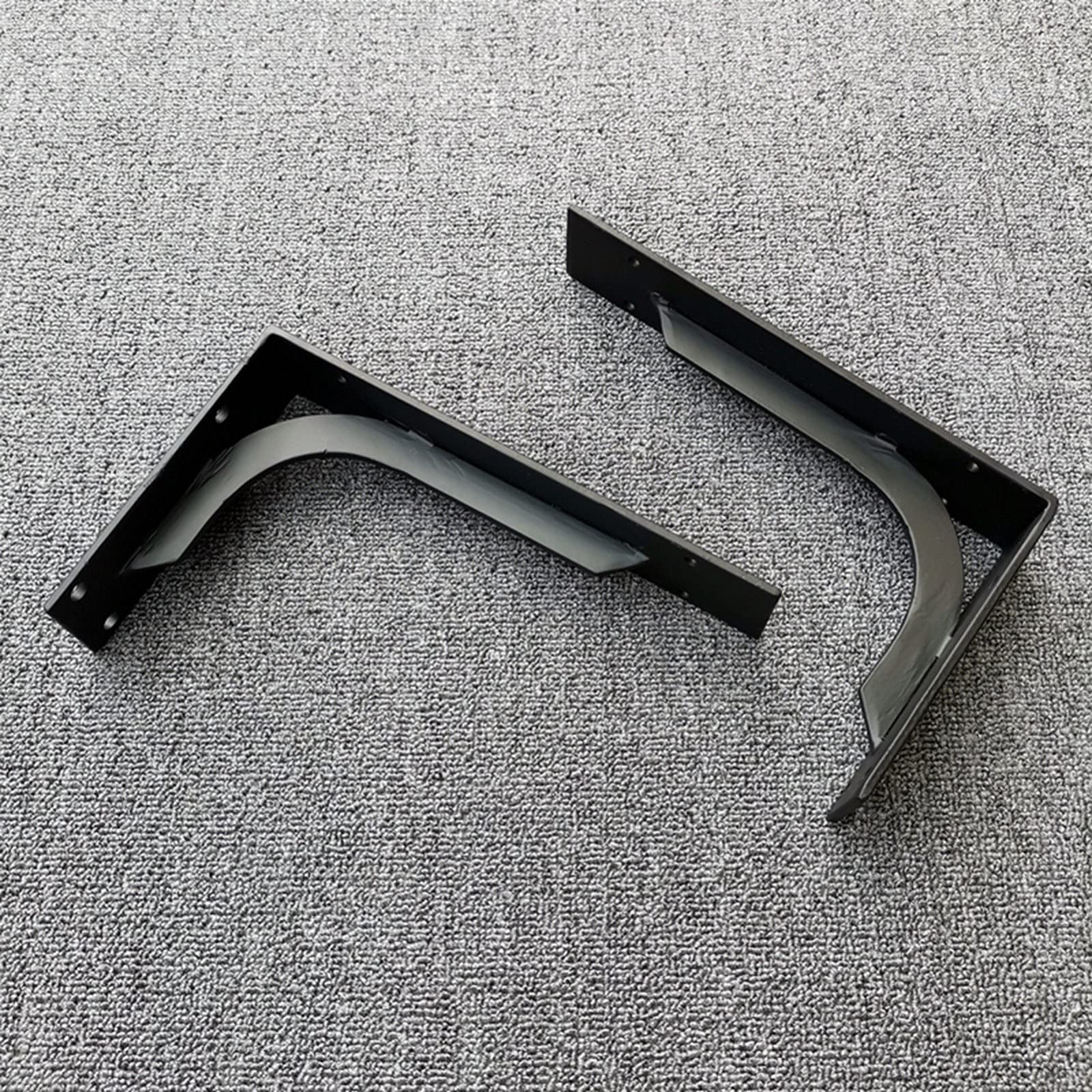 Staffe per Mensola Pesante, Triangolare Supporto per Mensole Pesanti Appesa a Muro Supporti Ripiani,Per Casa Bagno Soggiorno Cucina,Carico 250 kg,Negro,2 Pezzi(Size:50×25cm)