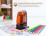 Bostitch Multi-Mount Manual Pencil Sharpener, Vacuum or Screw Mount, Orange – view 2