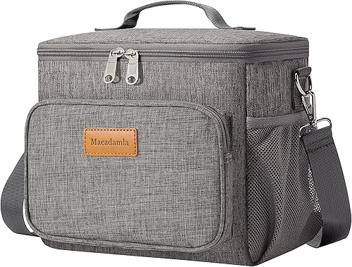 Miniatura 8 de Bolsa de almuerzo aislada para mujereshombres lonchera reutilizable para niños y adultos lonchera plegable a prueba de fugas pequeña bolsa de