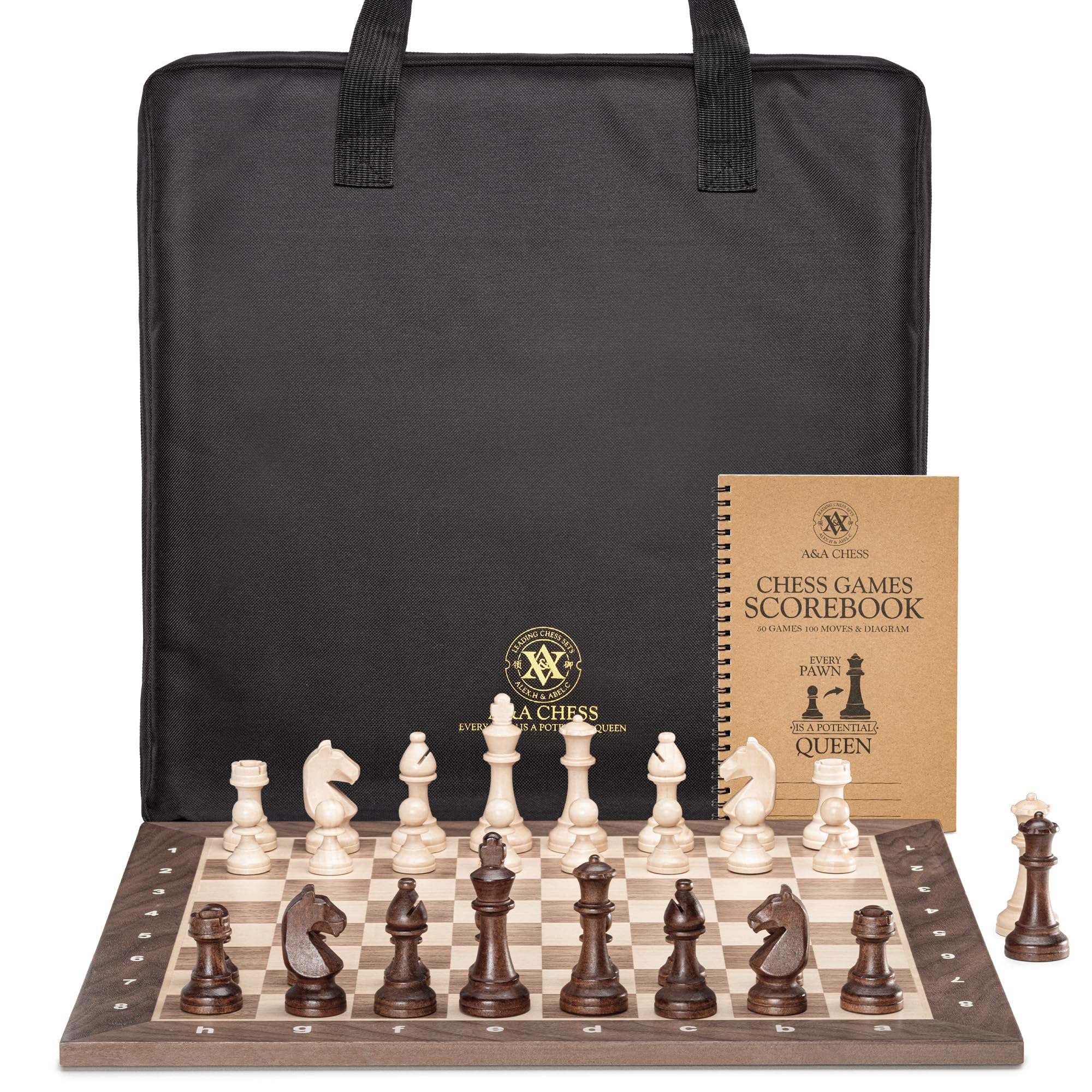 Amazon.com: A&A Professional Wooden Chess Set, 15.5