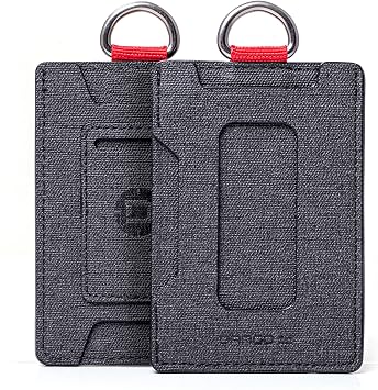Dango Slim Minimalist Wallet for Men - RFID Blocking - Durable Dtex Water Resistant Material, Black