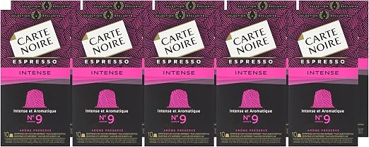 Lavazza Carte Noire Intense No 9 Nespresso Compatible Coffee Capsules Pack Of 10 Amazon Co Uk Grocery