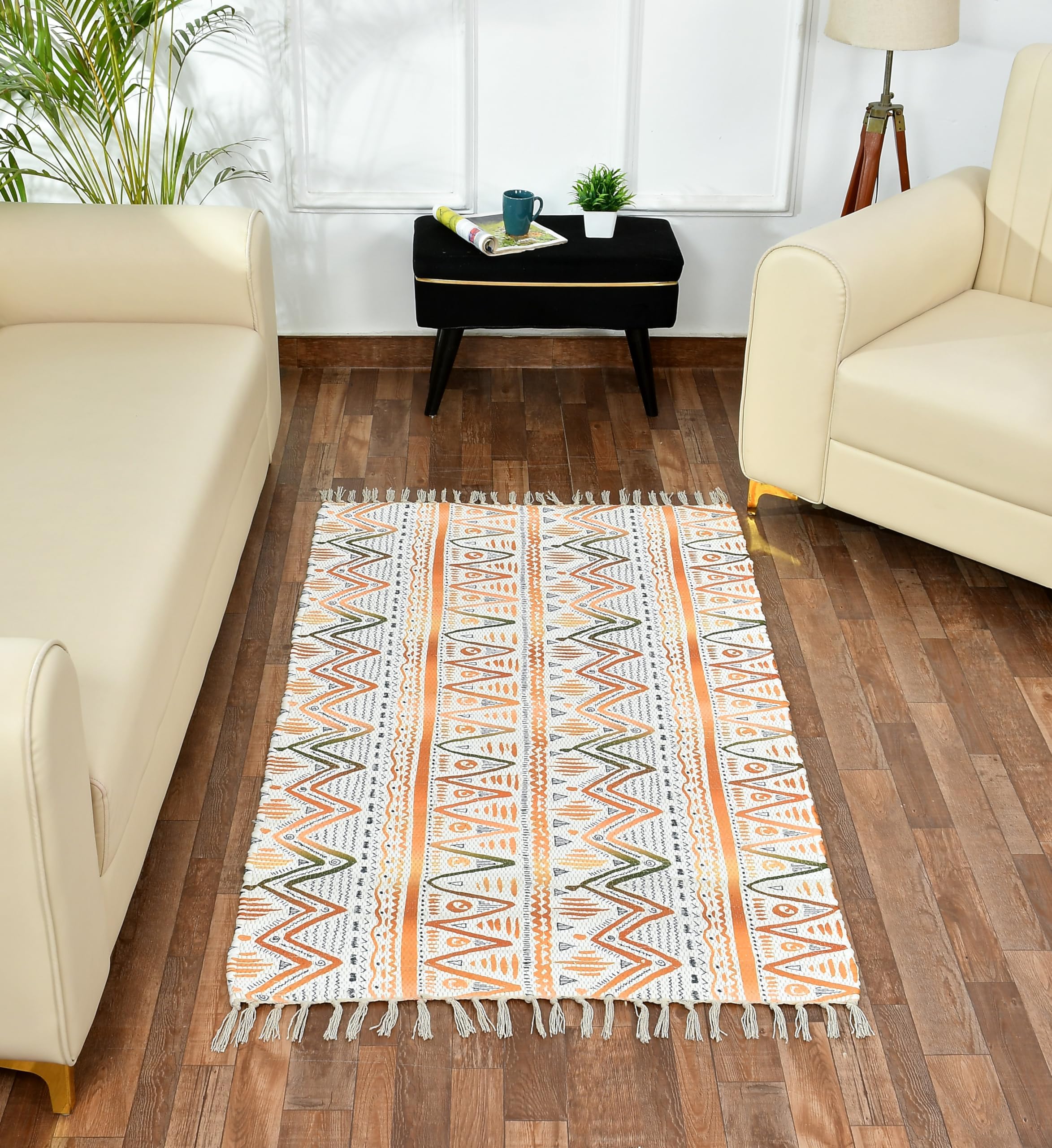 Buy ishro home Cotton European Rectangular Shape Carpets For Living