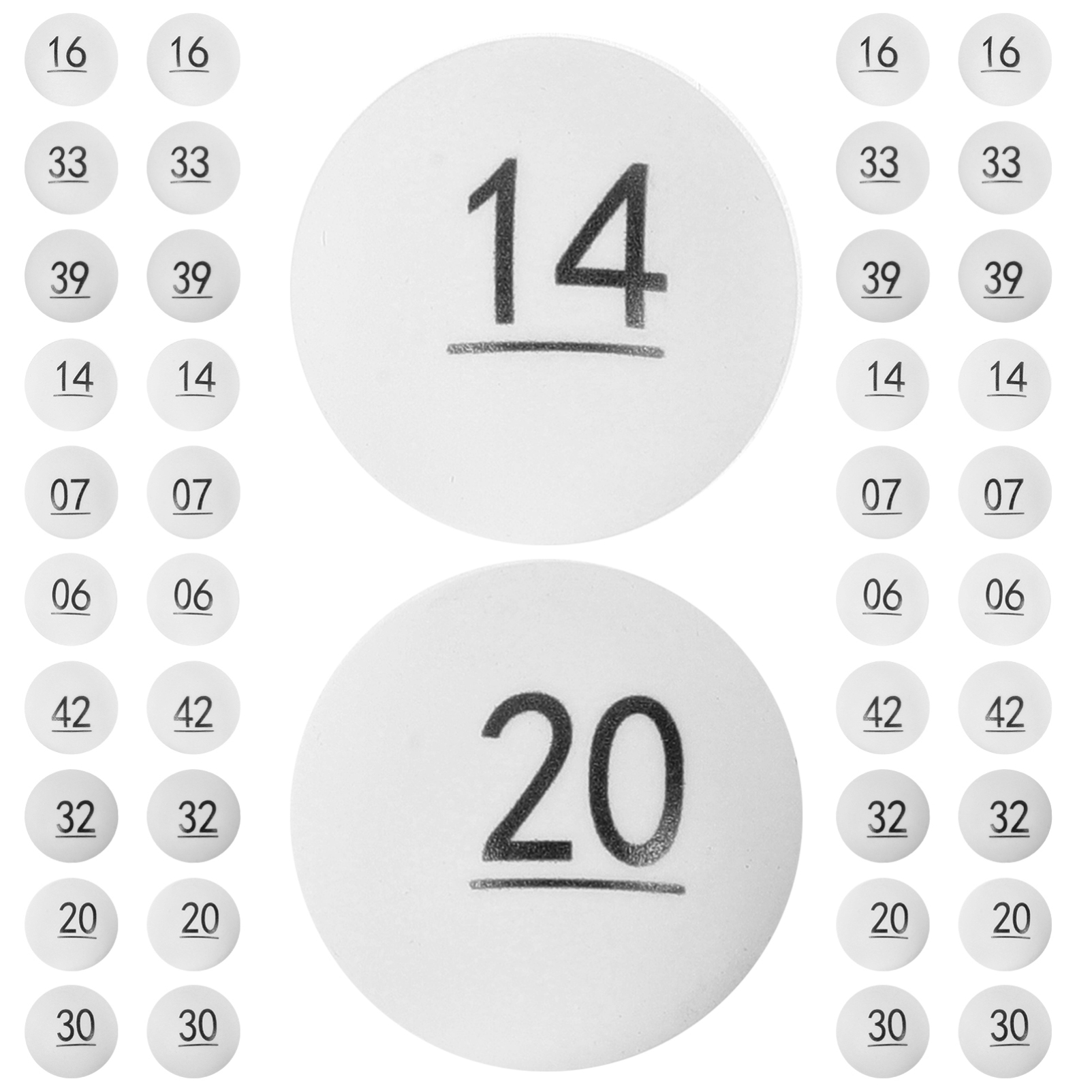 yuejuhe 50 pièces Balles de Loterie, 3 cm Boules de Bingo Ouvertes, Boules Tombola en Plastique, Boules de Tirage pour Activités de Fête Party (Bleu