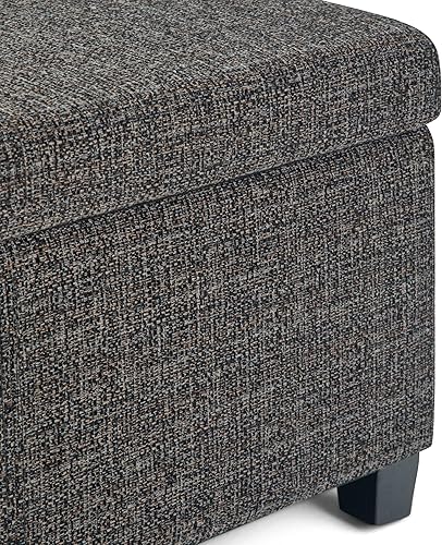 Miniatura 147 de Otomana rectangular de almacenamiento de cuero sintético Simpli Home Avalon., Cuero, Marrón Azul,Marrón Chocolate,Cloud gris,Gris oscuro,Azul