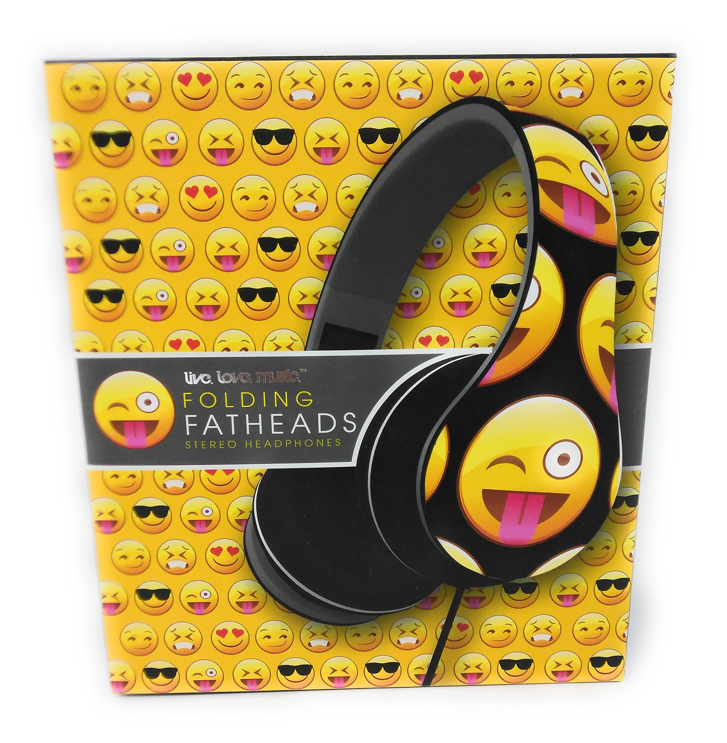Emoji Emoticon Earphones Flatheads Foldable Noise Cancelling