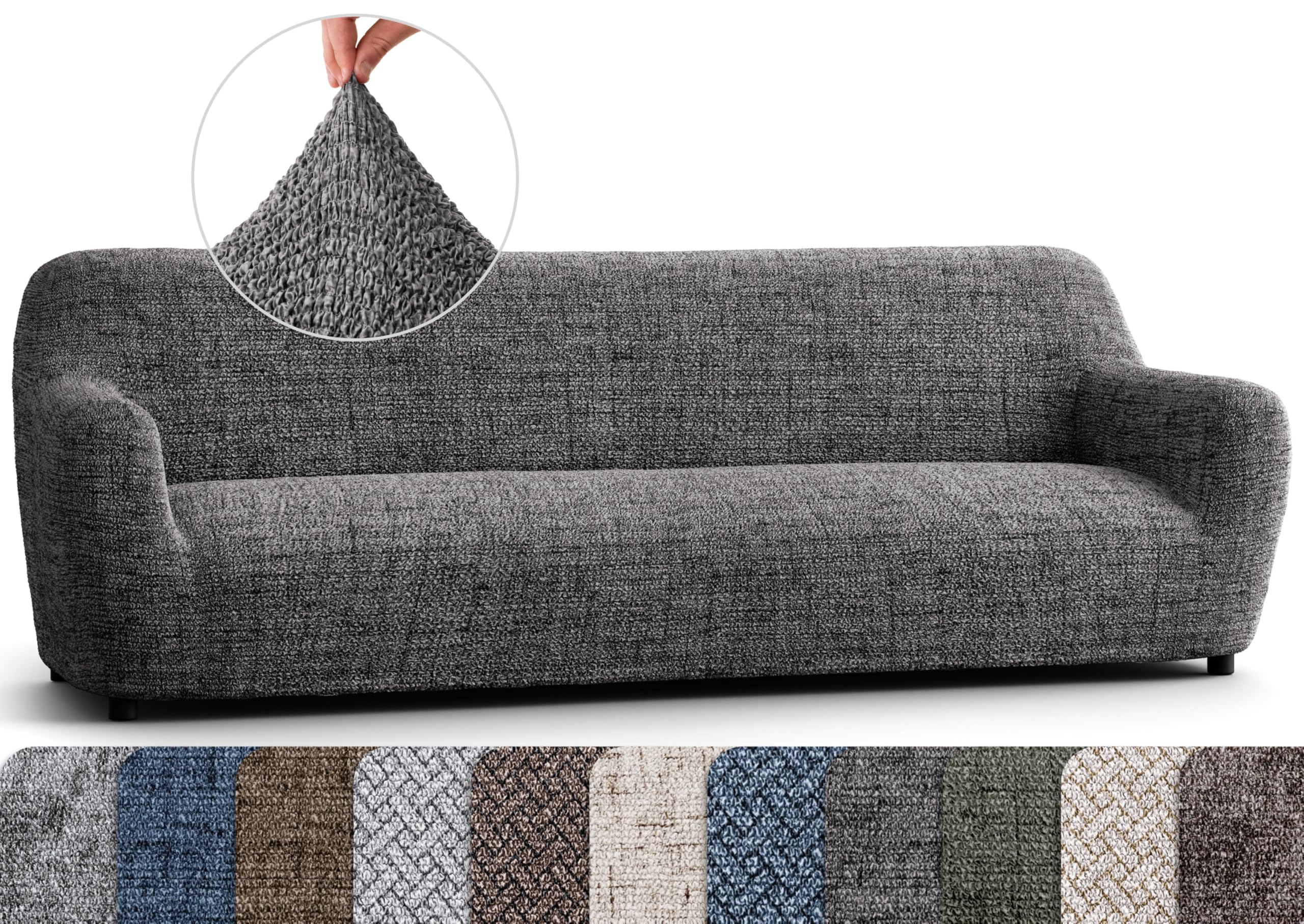 PAULATO BY GA.I.CO. Sofa Slipcovers - 1-Piece Furniture Protector - Form Fit, Machine Washable -Microfibra…: retailer-supplied image