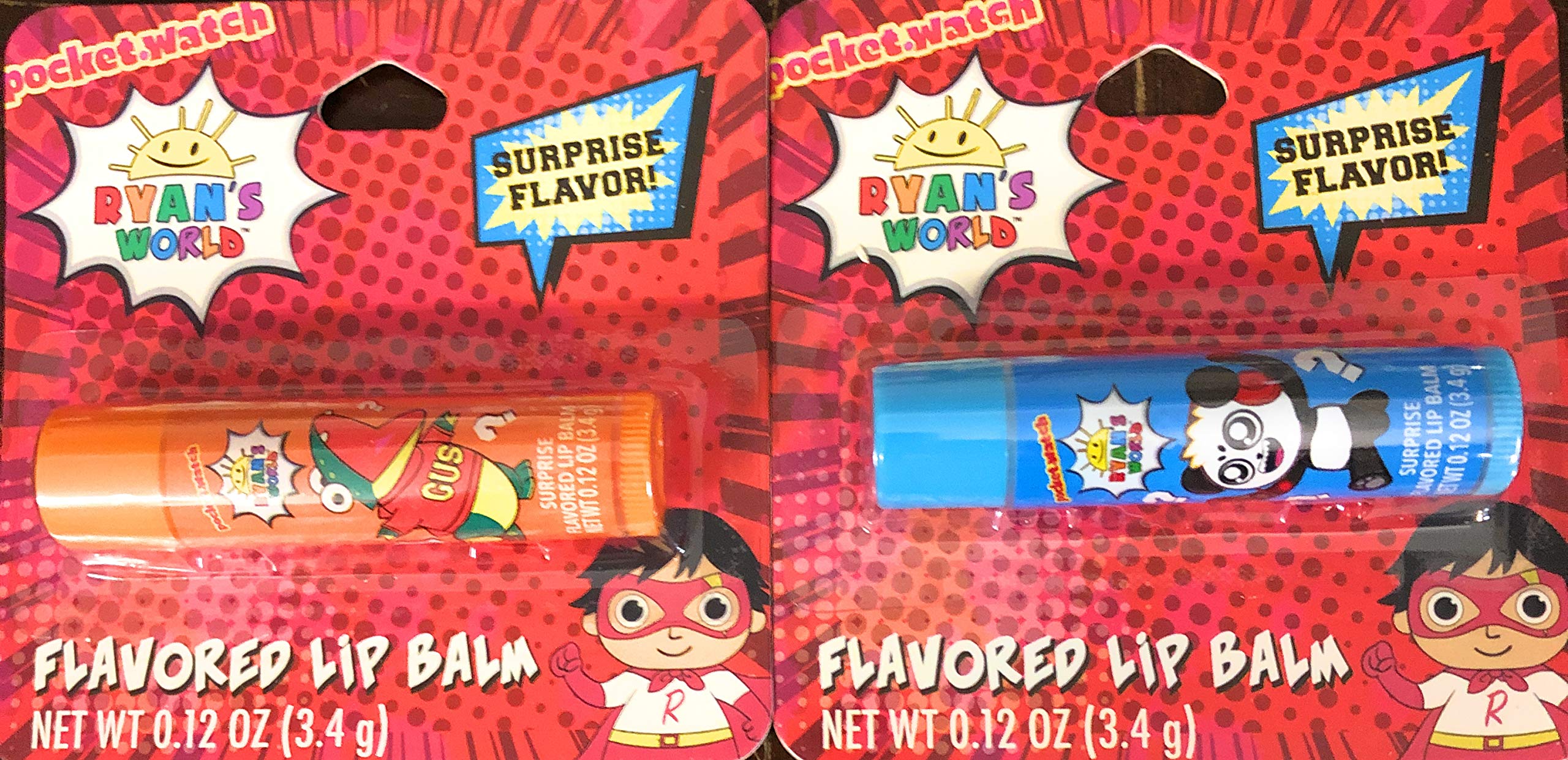 RYAN'S WORLD Lip Balm - Surprise Flavor! Two Pack