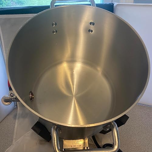 Miniatura 3 de Derretidor de cera súper grande para hacer velas máquina eléctrica de cera de aluminio de 21 libras + opción de tapa con boquilla de vertido rápido