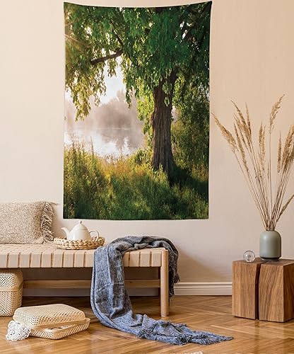 Miniatura 33 de Ambesonne Tapiz vintage, detalles de relojes mecánicos, diseño steampunk, diseño steampunk, para colgar en la pared para dormitorio, sala de estar,